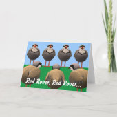 Verjaardag van Red Rover Kaart (Voorkant)