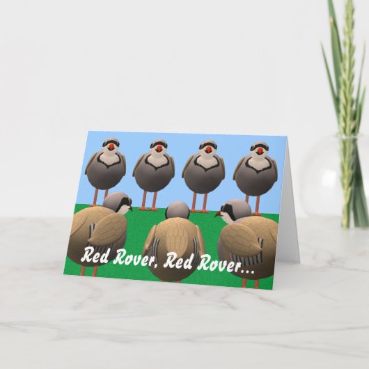 Verjaardag van Red Rover Kaart (Voorkant)