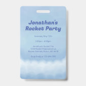 Verjaardag van Rocket Hippo Badge (Achterkant)