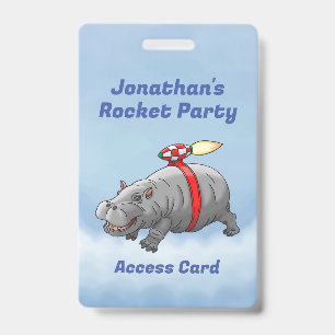Verjaardag van Rocket Hippo Badge