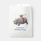 Verjaardag van Rocket Hippo Bedankzakje (Voorkant)