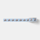 Verjaardag van Rocket Hippo Grosgrain Lint (Voorkant)