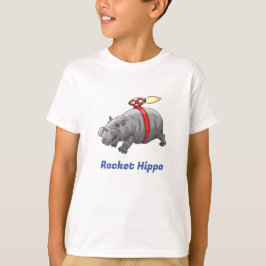 Verjaardag van Rocket Hippo T-shirt