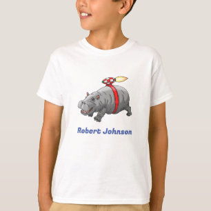 Verjaardag van Rocket Hippo T-shirt