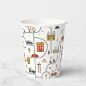 Verjaardag van Schattigee auto's Papieren Bekers (Achterkant)