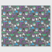 Verjaardag van schilder en decorateur cadeaupapier (Vlak)