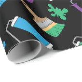 Verjaardag van schilder en decorateur cadeaupapier (Rol Hoek)