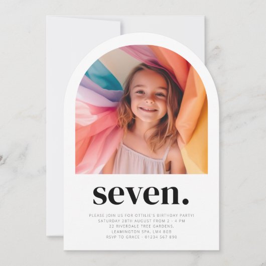 Verjaardag van Seven Arch Photo Kaart (Voorkant)