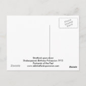 Verjaardag van Shakespeare, 1913 Briefkaart (Achterkant)