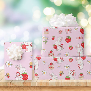 Verjaardag van Some Bunny Roze Cadeaupapier