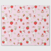 Verjaardag van Some Bunny Roze Cadeaupapier (Vlak)