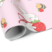 Verjaardag van Some Bunny Roze Cadeaupapier (Rol Hoek)