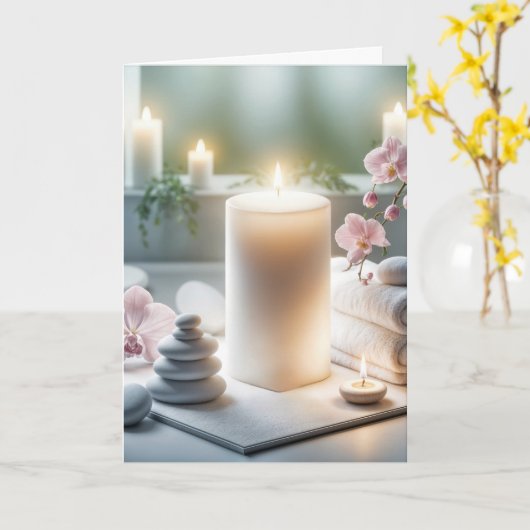 Verjaardag van Spa Kaart (Gele Bloem)