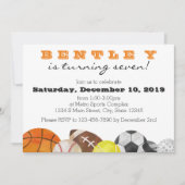 Verjaardag van sporters kaart (Voorkant)