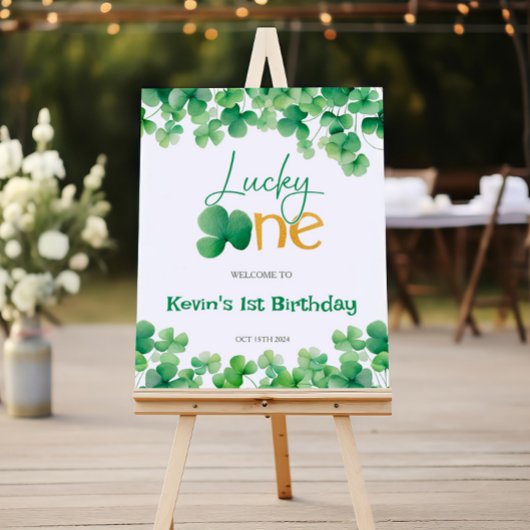 Verjaardag van St. Patrick Lucky One Poster
