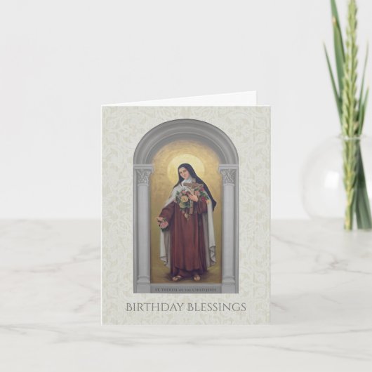 Verjaardag van St. Therese van het Kind Jezus Kaart (Voorkant)