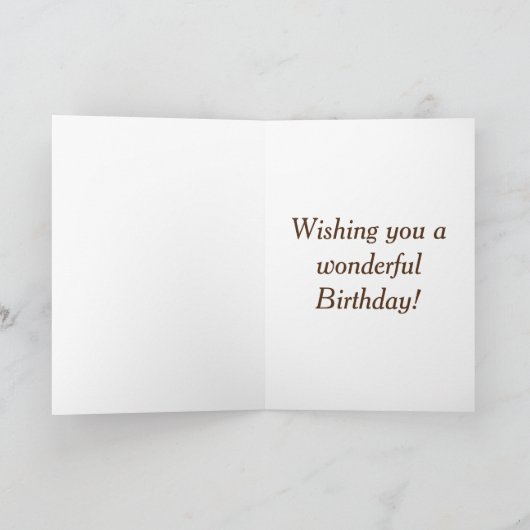 Verjaardag van Sunset Trees Kaart (Binnen)