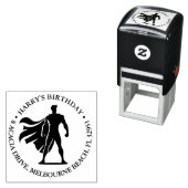 Verjaardag van superheld Bash Zelfinktende Stempel (In situ)