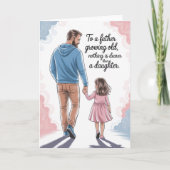 Verjaardag van vader en dochter Kaart (Voorkant)