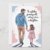 Verjaardag van vader en dochter Kaart (Voorkant)