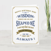 Verjaardag van vader Hartelijke Kaart (Voorkant)