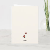 Verjaardag van Valentijnsdag Schattig Leuk Doodle  Kaart (Achterkant)