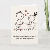 Verjaardag van Valentijnsdag Schattig Leuk Doodle  Kaart (Voorkant)