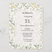 Verjaardag van verse gele citroenen kaart (Voorkant / Achterkant)