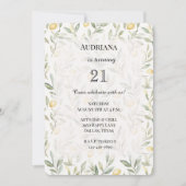 Verjaardag van verse gele citroenen kaart (Voorkant)