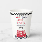 Verjaardag van vier kinderen nodig papieren bekers (Achterkant)