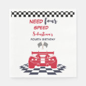 Verjaardag van vier kinderen nodig servet (Voorkant)