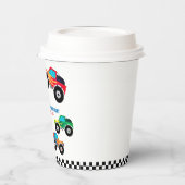 Verjaardag van vier snelheidsmonstervrachtwagen no papieren bekers (Links)