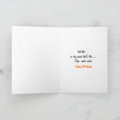 Verjaardag van vriend kaart (Binnen)