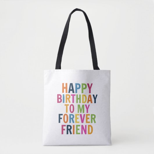 Verjaardag van vrienden tote bag (Voorkant)