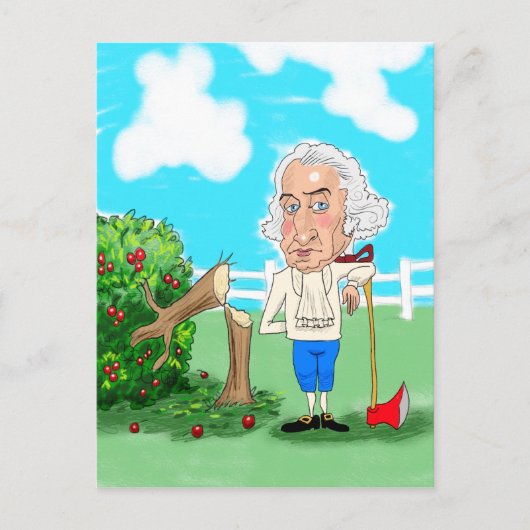 Verjaardag van Washington Feestdagenkaart (Voorkant)