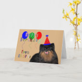 Verjaardag van wij allemaal Wenskaart Kaart (Gele Bloem)