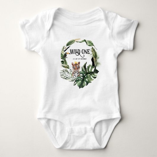 Verjaardag van Wild One 1 | Kroon van de Koning de Romper (Voorkant)