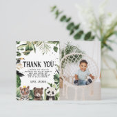 Verjaardag van Wild One 1 | Kroon van Koning der D Bedankkaart (Staand voorkant)