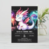 Verjaardag van Wild Sweet Dragon Kaart (Staand voorkant)