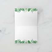 Verjaardag van wilde safari dieren bedankkaart (Binnen)