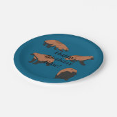 Verjaardag van Wolverines Papieren Bordje (Gekanteld)