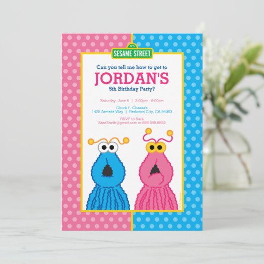 Verjaardag van Yip-Yip Kaart (Staand voorkant)