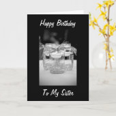 VERJAARDAG VAN ZUS/BESTE VRIEND DOOR CANDELITE KAART (Gele Bloem)