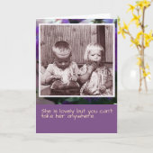 Verjaardag van zus en broer kaart (Gele Bloem)