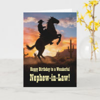 Verjaardag van zwager met western cowboy