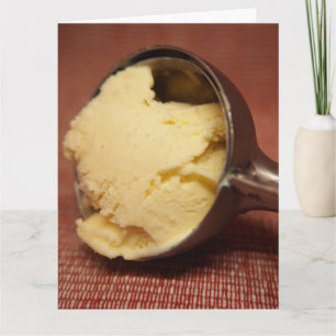VERJAARDAG VANILLE IJS WENSKAART KAART