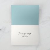 Verjaardag veldmuis met oorbeschermers kaart (Binnen)