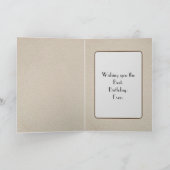 Verjaardag Verblote Uil in Schuur Raam Kaart (Binnen)