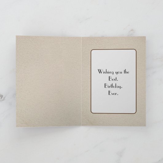 Verjaardag Verblote Uil in Schuur Raam Kaart (Binnen)