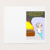 Verjaardag verbranding kaart (Binnenkant ongevouwen)